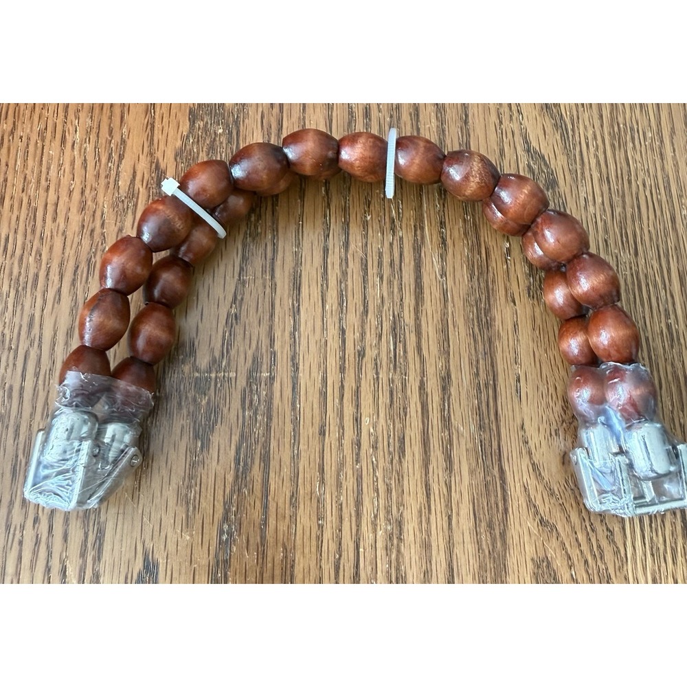 Wooden Beaded Bag Handles Purse Strap Handle for Bag Making, 2Pcs New